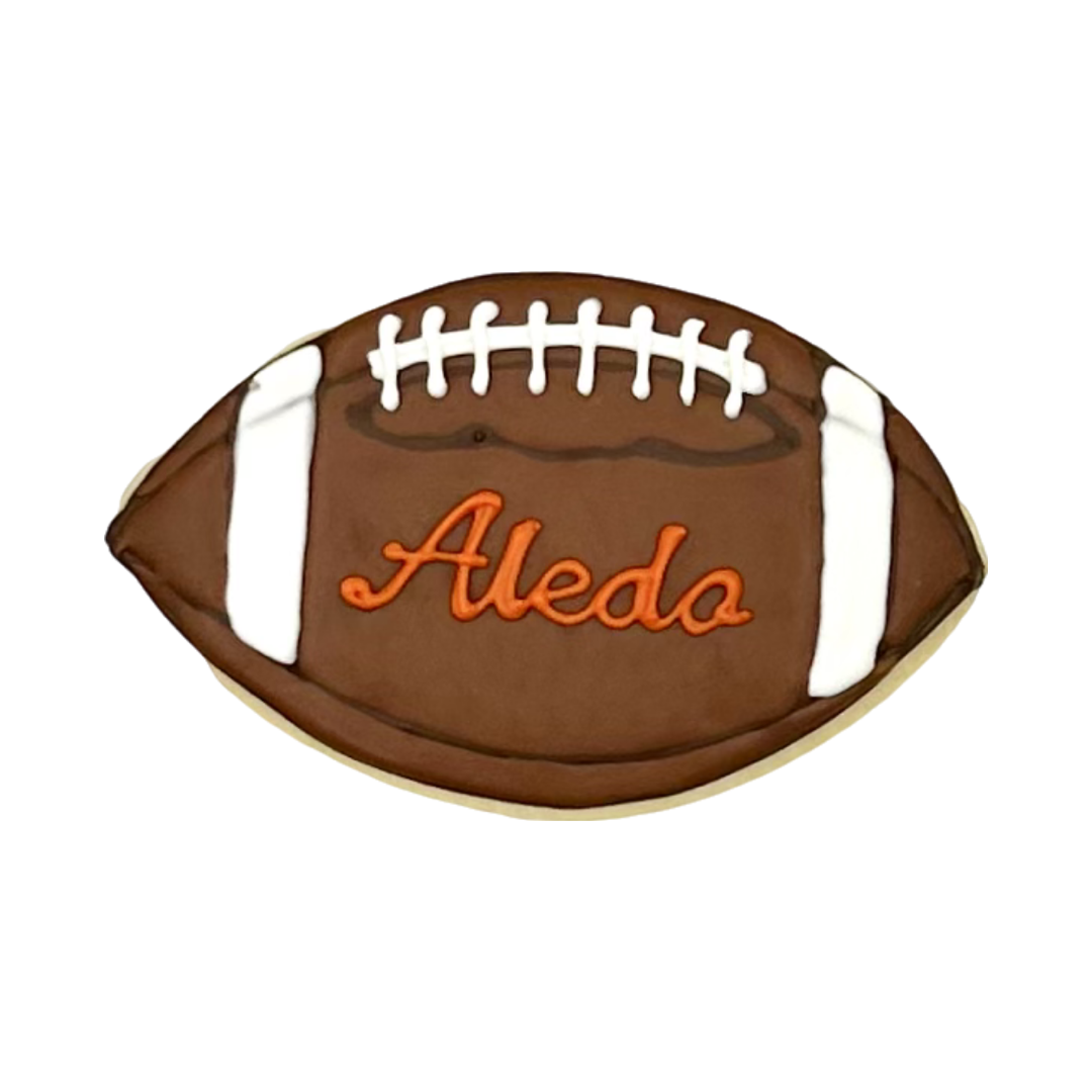 Aledo Footballs Sugar Cookies