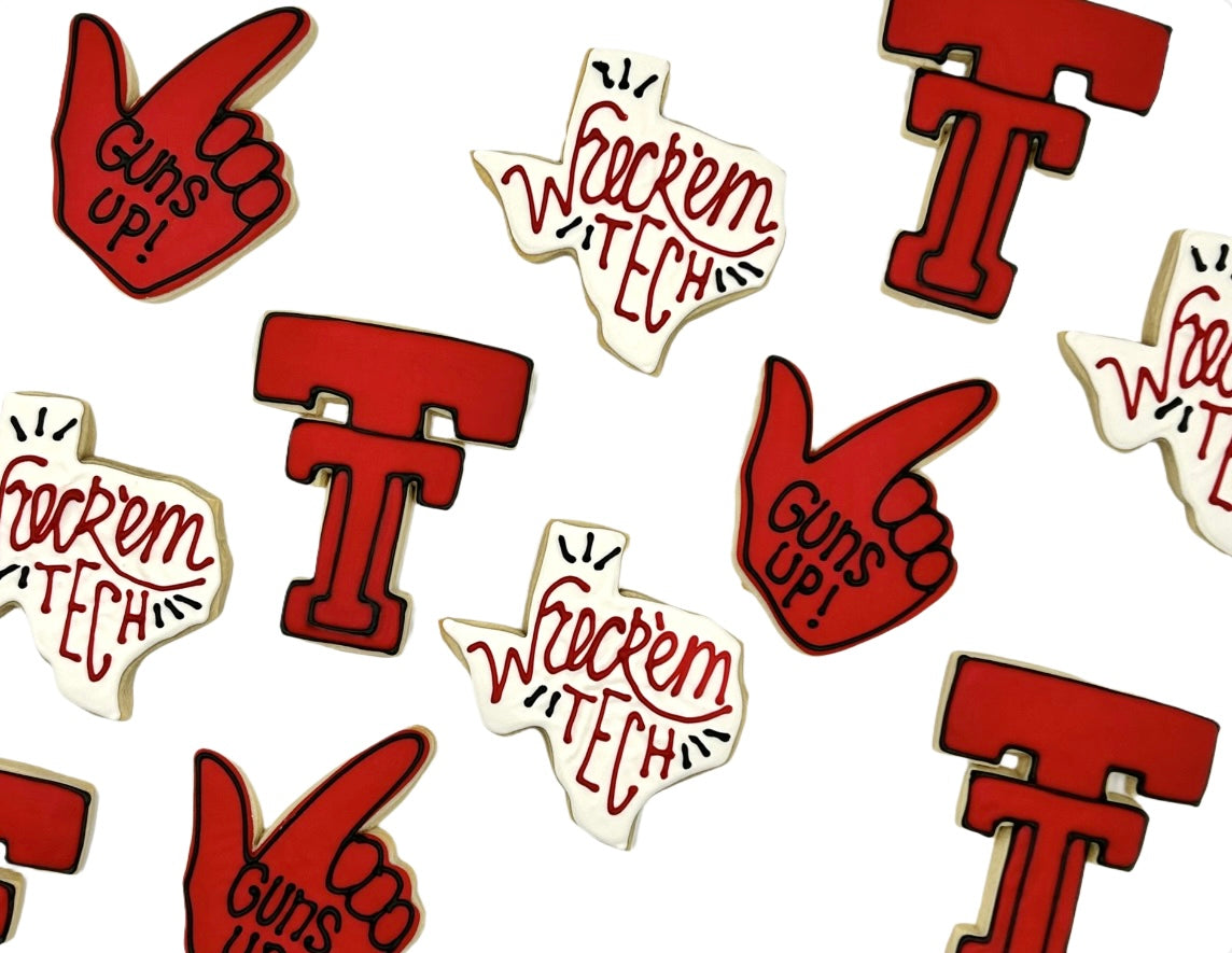 Texas Tech Graduation Sugar Cookie Set