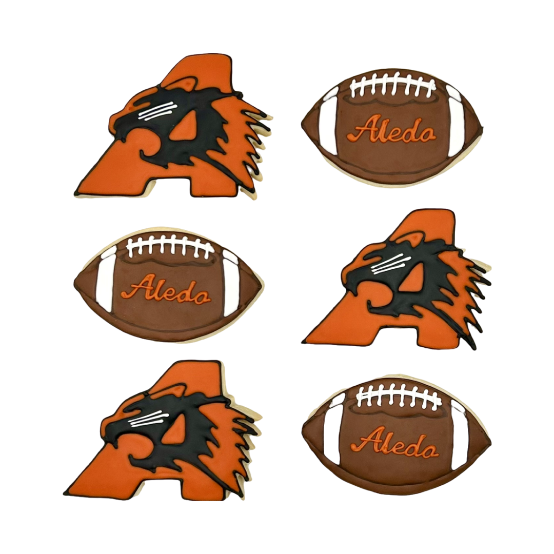Aledo Football Sugar Cookies