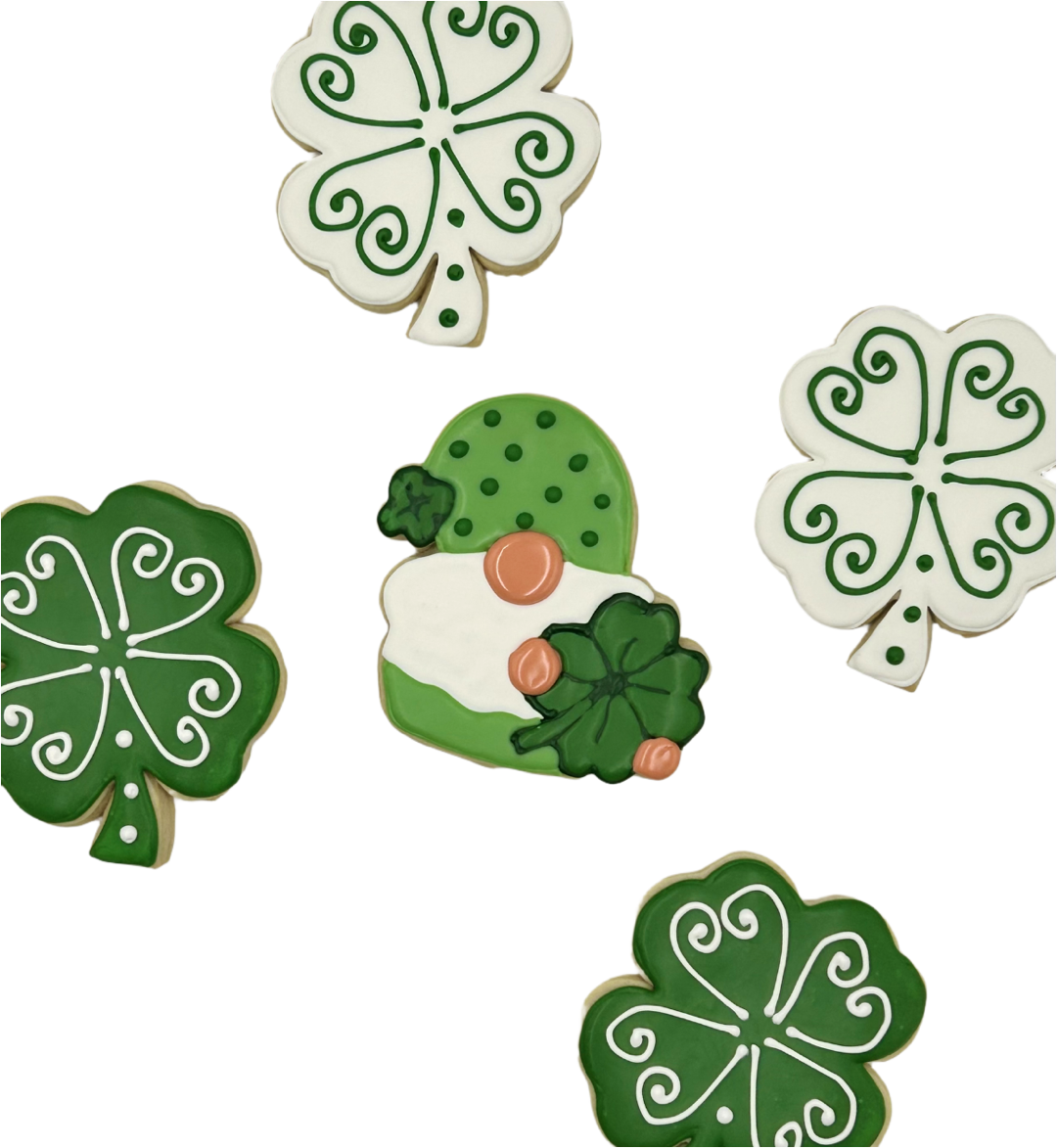 St Pattys Day Gnome Sugar Cookies