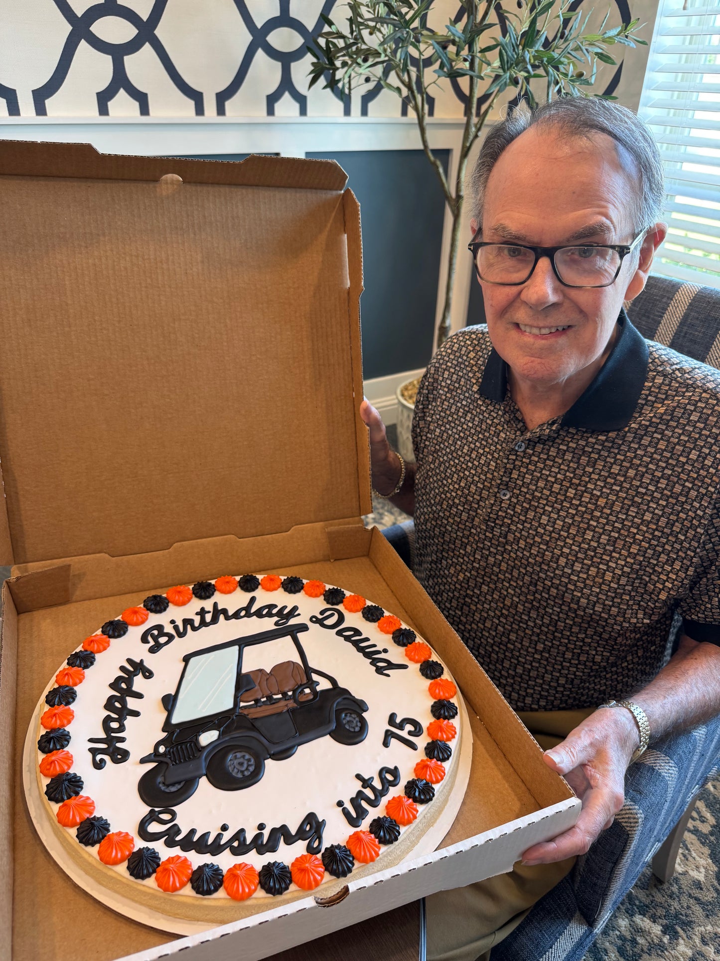 Golf Round 16" Sugar Cookie Cake