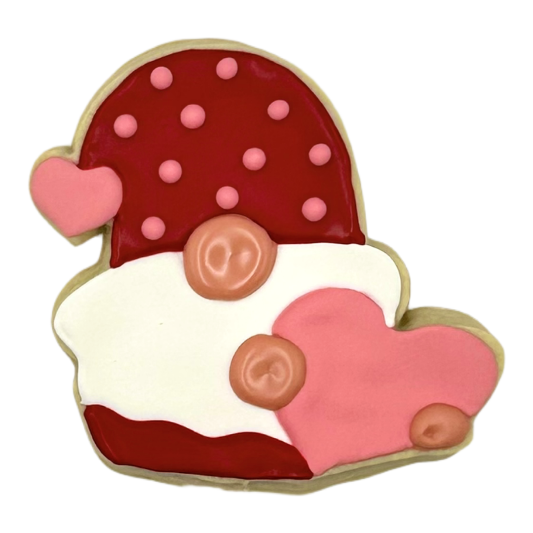Valentine Gnome Sugar Cookies