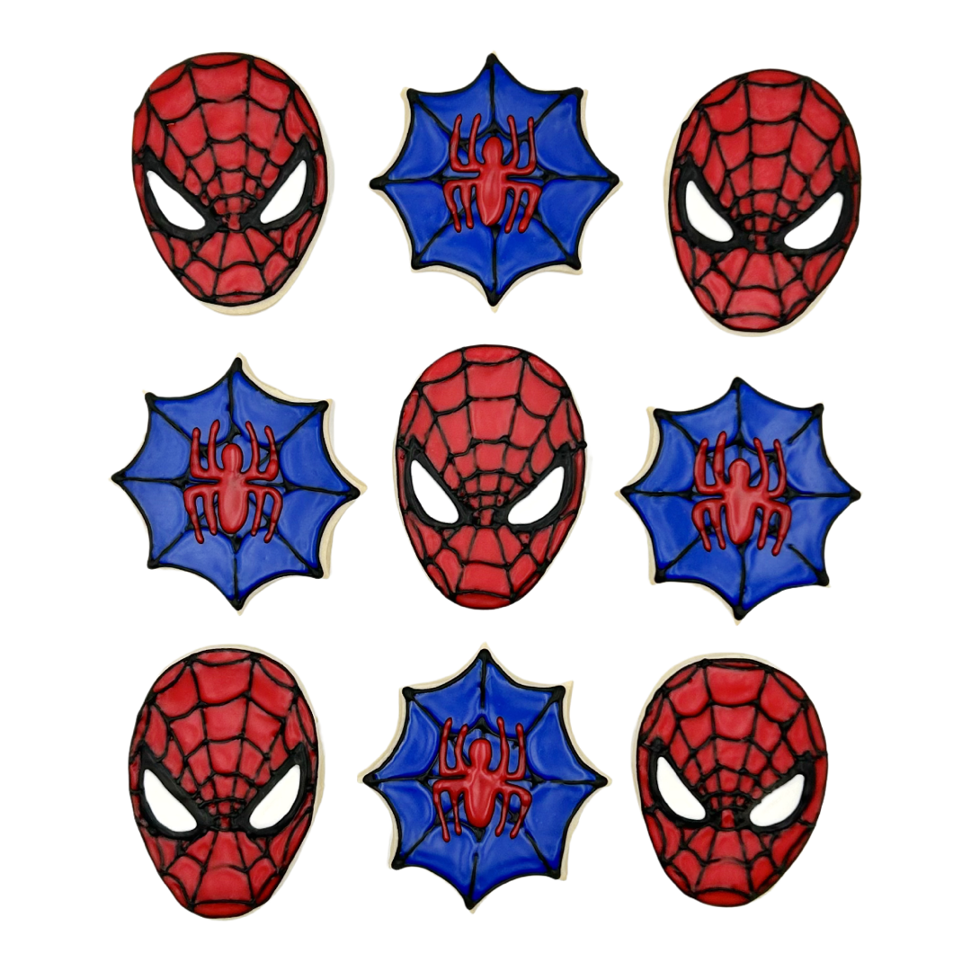 Spiderman Sugar Cookies