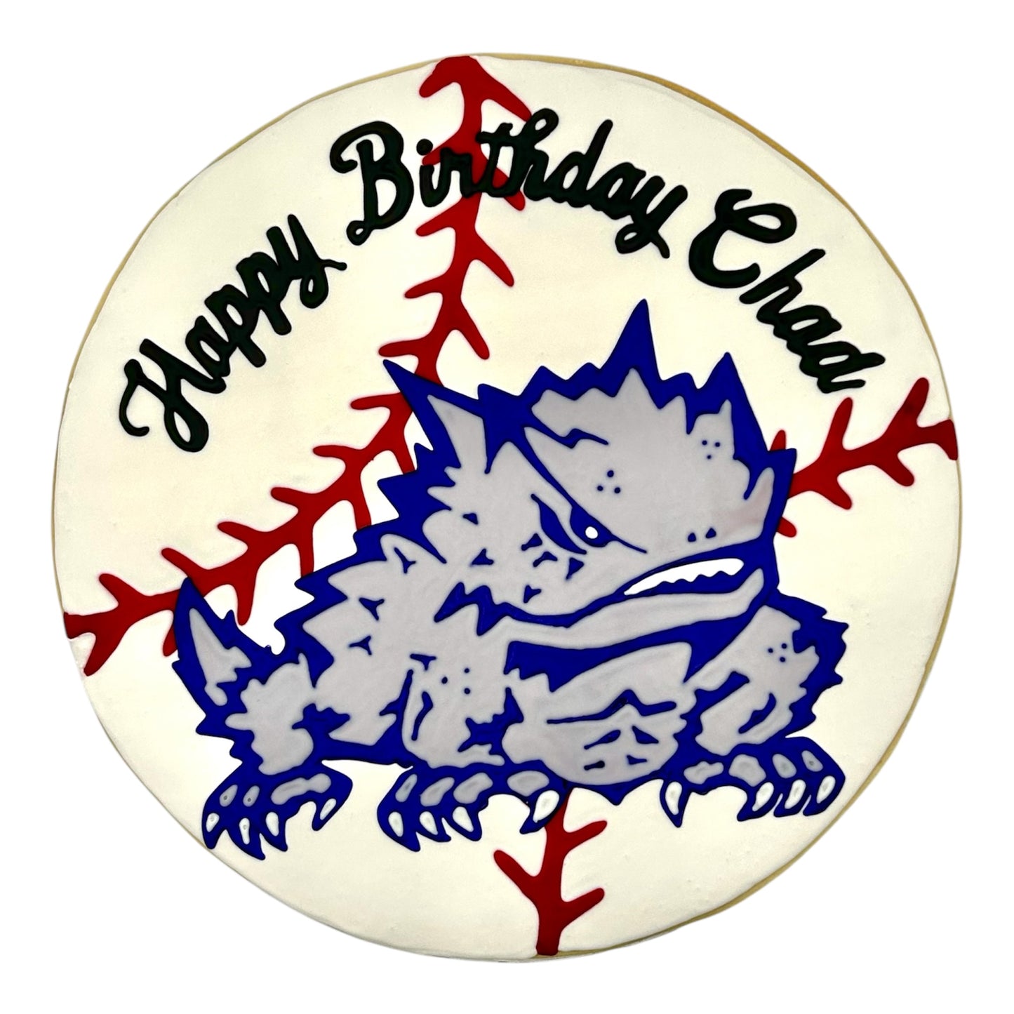 Baseball Round 16" Sugar Cookie Cake