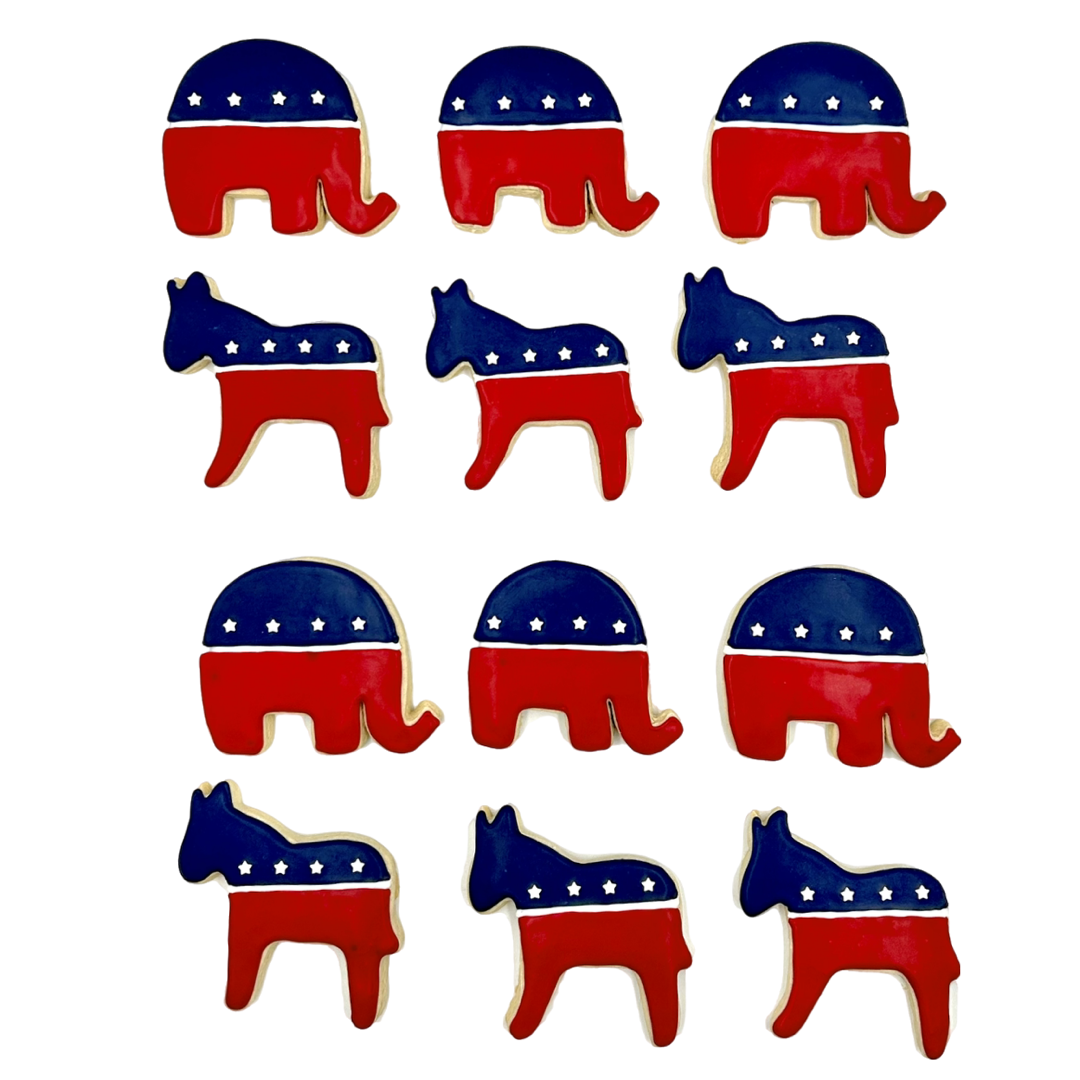 Trump vs Biden Sugar Cookie Set- dozen
