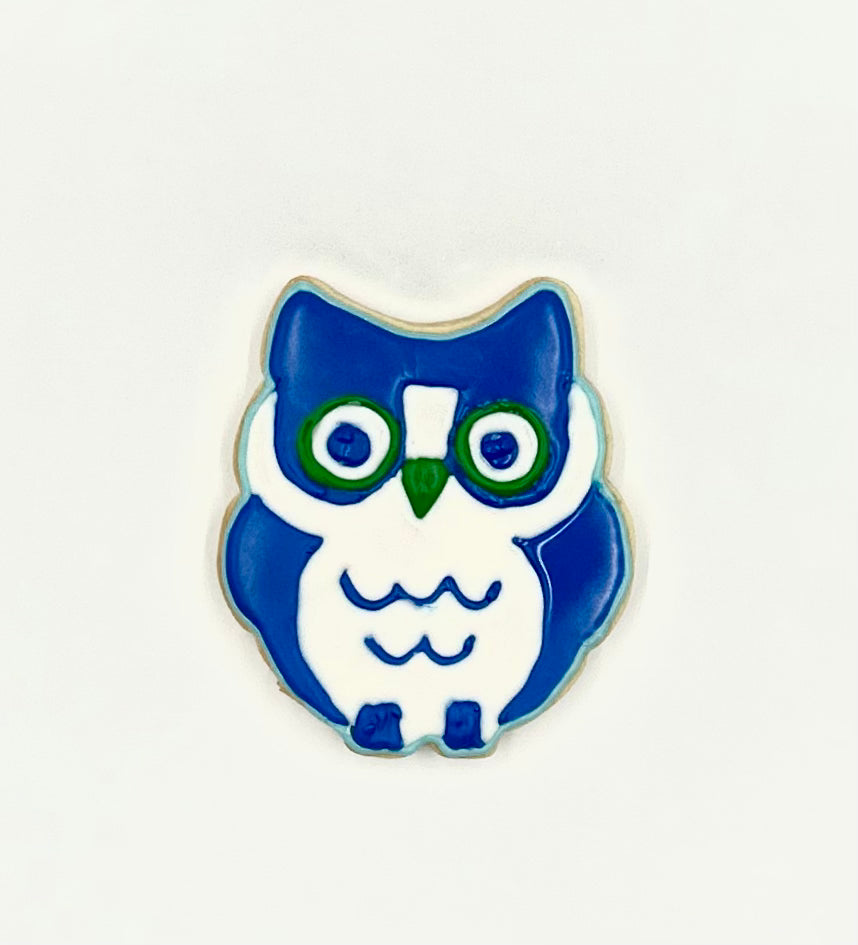 Overton Park Elementary Ozzie Owl Sugar Cookies