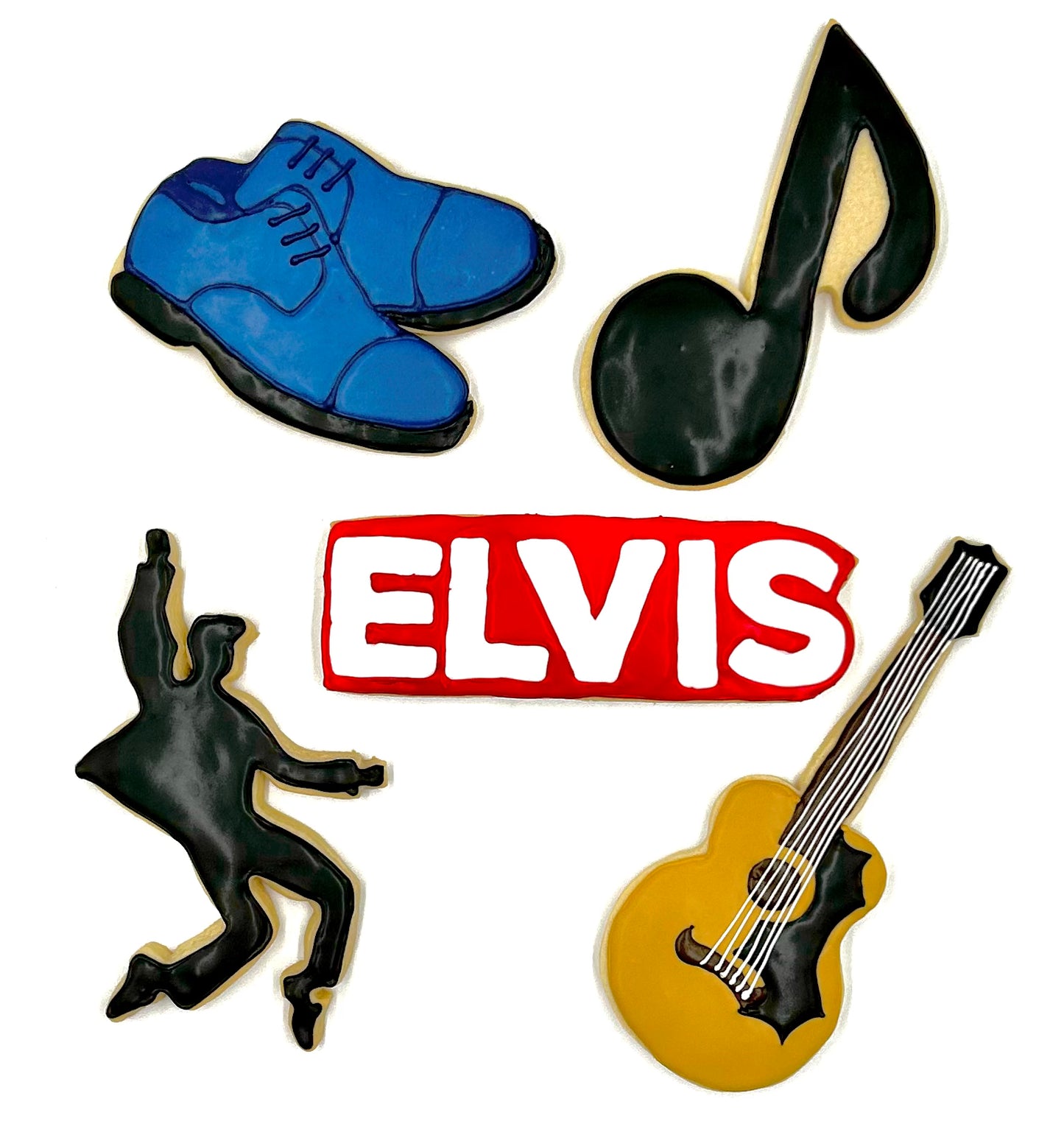 Elvis Sugar Cookie Set- dozen