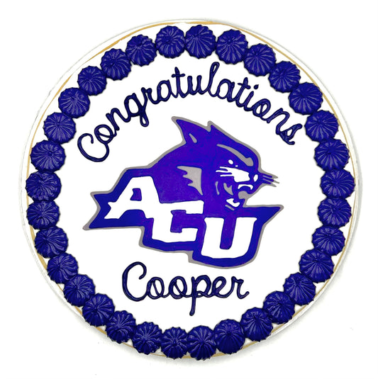 Abilene Christan University 16" Sugar Cookie Cake