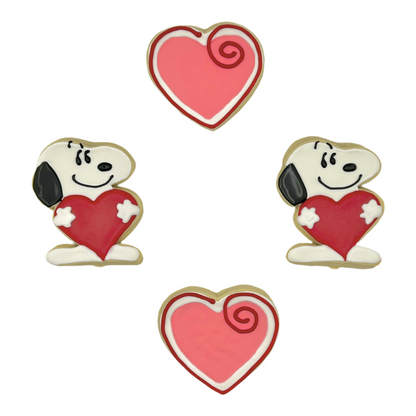 Valentine Snoopy Sugar Cookies