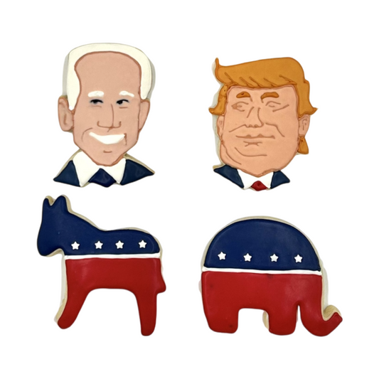 Trump vs Biden Sugar Cookie Set- dozen