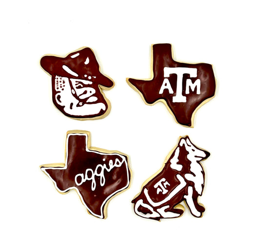 Aggie Sugar Cookie Set- dozen