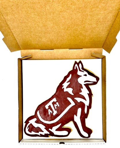 Reveille Shaped Sugar Cookie Cake