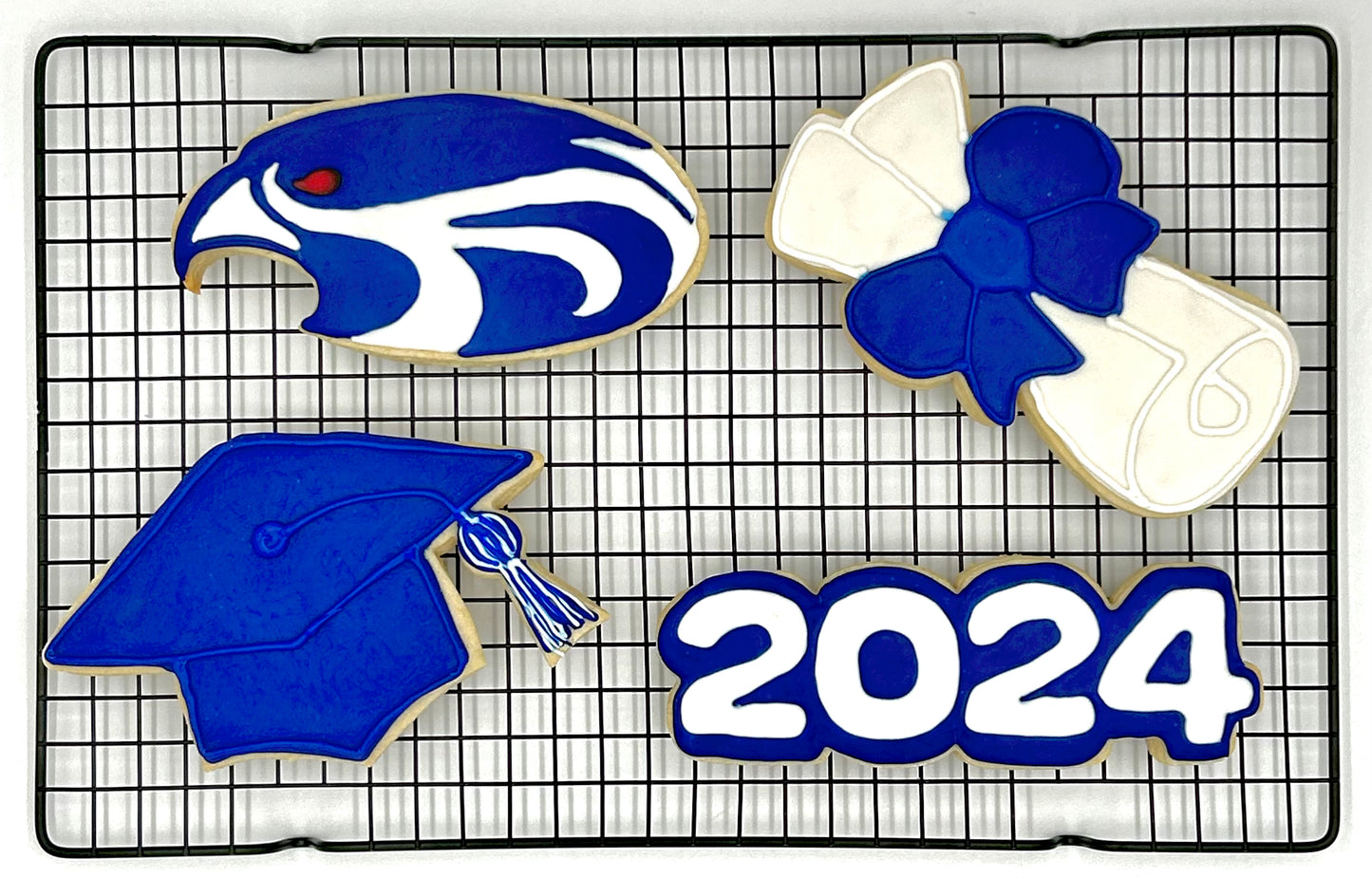 Fort Worth Country Day Graduation Sugar Cookie Set- dozen