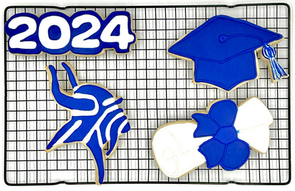 Nolan Catholic School Graduation Sugar Cookie Set- dozen